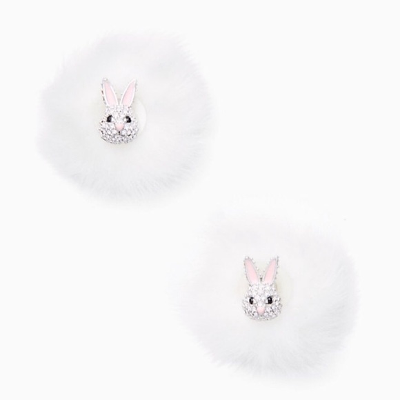 Kate Spade Bunny Rabbit Reversible Earrings - Picture 2 of 5